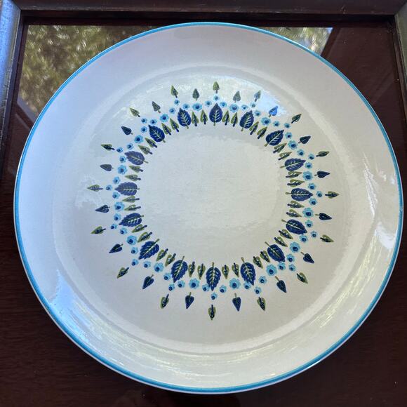 Vintage Marcrest Swiss Alpine Round Platter 10" Mid-Century Modern - Picture 8 of 10